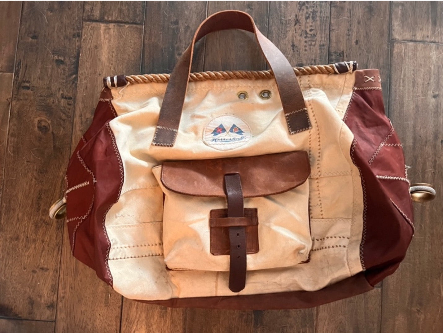 Vintage Sail Tote - "Mike's Bag"