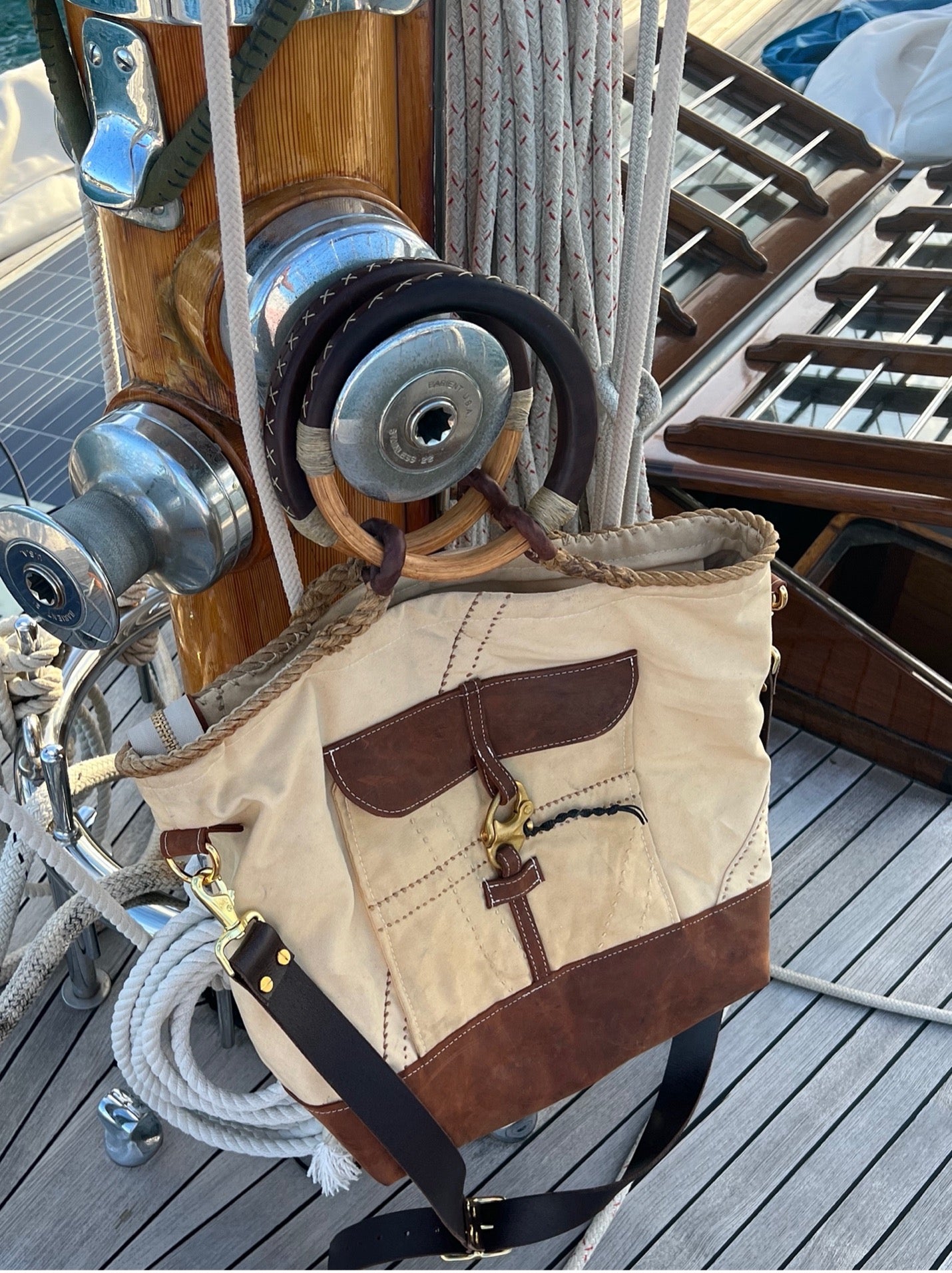 Vintage Mast Hoop Sail Bag